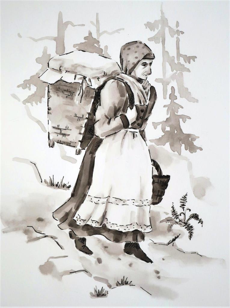Žena s nůší Žena s nůší